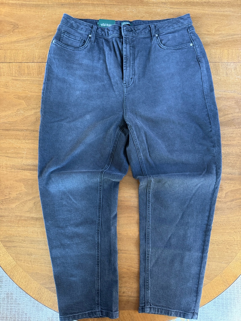 NWT Wild Fable Women's High-Rise Black Washed Jeans